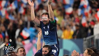 Penalties decide epic blind soccer gold medal match between France and Argentina  NBC Sports [upl. by Ahsataj]