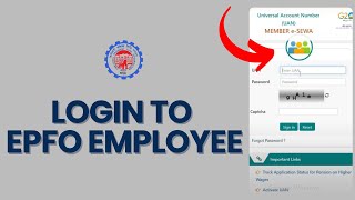 How to Login to EPFO Employee Portal 2024 [upl. by Schriever221]