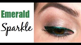 Emerald Sparkle Eye Tutorial [upl. by Thurmann]