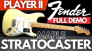 Fender PLAYER II Stratocaster MAPLE FULL DEMO [upl. by Haye916]