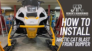 Arctic Cat Blast Front Bumper Install [upl. by Ezmeralda185]