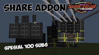 Share addon shaftaya Audio malangSOUND SYSTEM MINECRAFT [upl. by Purvis]