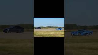 Koenigsegg vs Model x plaid shorts avto car dragrace funny like rasing fyp shortvideo [upl. by Hashum571]