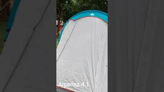 Family Tent Quechua arpenaz 41 shorts family familytent decathlon quechua [upl. by Kele168]