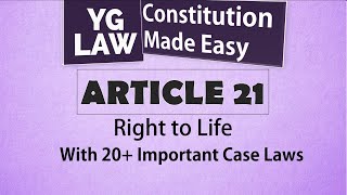 Article 21  Constitution of India [upl. by Yetti]