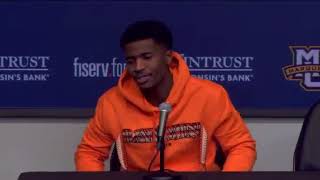 Kam Jones Rider Postgame Interview 11102023 [upl. by Nicolette268]