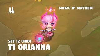 CHIBI T1 ORIANNA  FINISHER BOOM EMOTES  TFT SET 12 [upl. by Franci499]