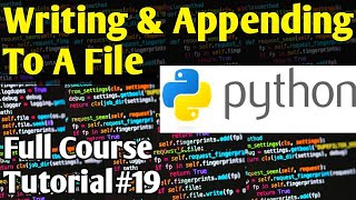 Writing And Appending To A File  Python Tutorials For Absolute Beginners In Urdu [upl. by Yrohcaz]