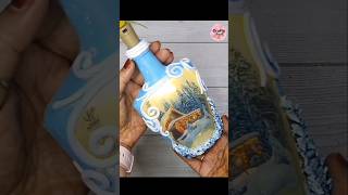 This is so easy yet amazing bottle decor idea [upl. by Ahsakat]