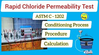 Rapid Chloride Permeability Test of Concrete RCPT Procedure ASTM C1202  All About Civil Engineer [upl. by Ahsauqram723]