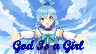 ã€ Konosuba  Aqua  AMV ã€‘ God Is a Girl  Remix [upl. by Solracsiul415]