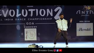 Dimitri Deb Das Kolkata  Solo  1st Runner Up  Evolution Season 2 GOA [upl. by Ellezig]