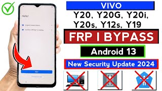 Vivo Y20GY20sY12sY20i Frp Bypass Android 13 Without PC 2024 New Method PerfectMobileTeam [upl. by Beryle726]