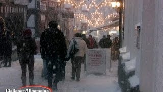 Grünberger Weihnachtsmarkt im Schnee [upl. by Senalda986]