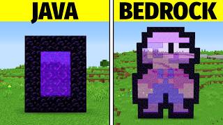 120 Diferenças JAVA vs BEDROCK [upl. by Enaitsirk]