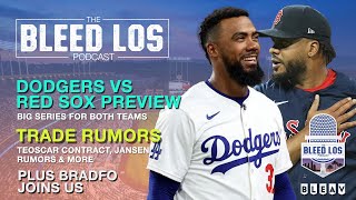 Dodgers amp Red Sox series preview with Rob Bradford Teoscar Hernández contract Kenley Jansen rumors [upl. by Iorgos32]