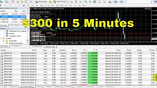 Theofx Forex Scalping EA 300 in 5 Minutes  Live Forex Trading Download [upl. by Auberon]