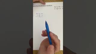 MathsWatch Nov 18 1F Question 25 Q25 Simultaneous equations [upl. by Erme370]