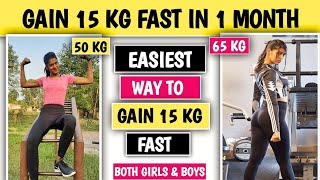 Gain 15 KG Weight FAST in 1 Month  जल्दी से वजन कैसे बढ़ाएं  Gain Weight fast for skinny [upl. by Lexi]