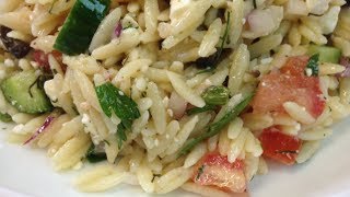 Orzo amp Veggie Salad Leftover Makeover  Noreens Kitchen [upl. by Notlok]