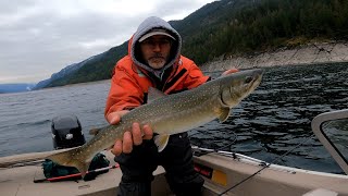 Trolling Bucktails for Bull Trout and Rainbow Trout [upl. by Eddi996]