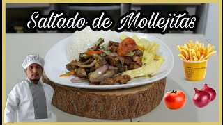 recetas con mollejas de pollo peruano  SALTADO DE MOLLEJAS [upl. by Minnie]