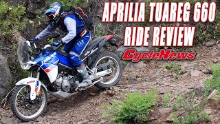 In Depth Aprilia Tuareg 660 Ride Review  Cycle News [upl. by Moises]