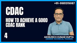 How many number require to get top college  How to Achieve a Good CDAC Rank [upl. by Haraf]