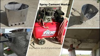 High Efficiency Pneumatic Portable Multifunctional Spray Machines Cement Mortar [upl. by Dwight571]