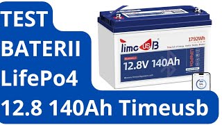 TEST Baterii LifePo4 128V 140Ah BT Battery Timeusb [upl. by Meara]