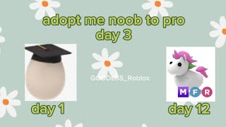 adopt me noob to pro day 3 30 days challenge fypシ adoptme roblox challenge 30daychallenge [upl. by Solracnauj77]