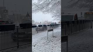 snow england snowing morning september Snowing in UK winteriscoming [upl. by Otrebide546]