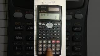 Argument of complex number  using calculator casio fx991MS maths viral casiocalculator c [upl. by Mir878]