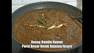 Resep Bumbu Rawon Porsi Besar Untuk HajatanAcara [upl. by Roldan885]