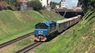 tren nro 5002 del belgrano cargas llevando 25 vagones saliendo del túnel aristobulo del valle [upl. by Eiralav]