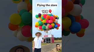 How many balloon to make a store fly shorts MrBeast [upl. by Buiron267]