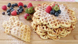 HIMMLISCHE WAFFELN IN NUR 10 MINUTEN  WaffelteigGrundrezept  YUMMY 🧇 [upl. by Nitza]