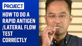 How To Do A Rapid Antigen  Lateral Flow Test Properly [upl. by Siuqramed]