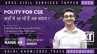 UPSC CSE  How To Prepare Polity For CSE  By Virupaksh Vikram Singh Rank 49 CSE 2023 [upl. by Olag]