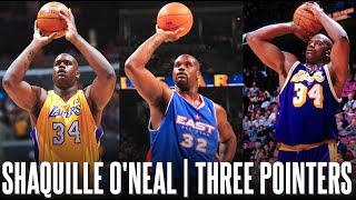 Shaquille ONeal Three Pointer Compilation ᴴᴰ [upl. by Yesak]