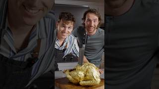 24kt Gold Thanksgiving Turkey w EatsByConnor hitherehunter [upl. by Annagroeg]