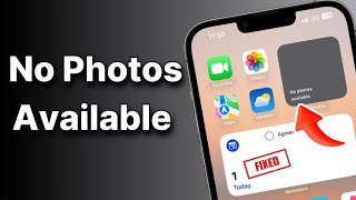 No Photos available in Photo Widget in iPhone Fix [upl. by Peer]