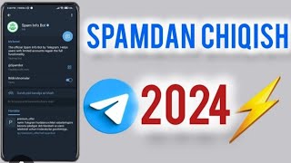 Telegramda Spamdan Chiqish 2024 [upl. by Etnomed]