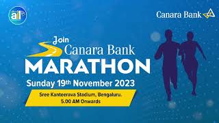 Bengaluru Get Ready For The Canara Bank Marathon [upl. by Enytnoel]