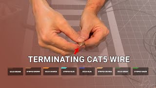 Terminating CAT5 Wire [upl. by Rory]