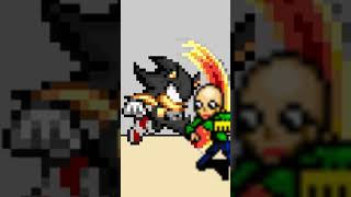 SemiDark sonic vs Baldi sprite animation fpyシ sticknodes animation edit sonic baldisbasics [upl. by Terena]