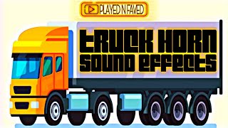 Truck Horn Sound Effect  Various Semi Truck Horns Sounds  Lorry Horn Passing By  Royalty Free [upl. by Elletsyrk707]