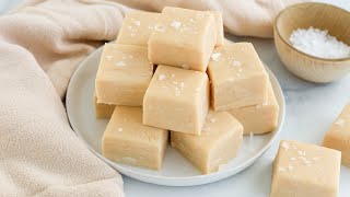 4Ingredient Salted Caramel Fudge Recipe [upl. by Silvan558]