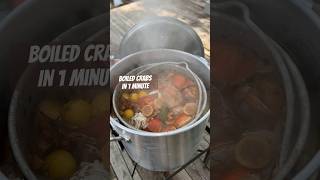 Crab Boil in 1 minute shortvideo boilingcrab louisiana maryland [upl. by Halyhs]