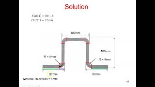 Calculating Bend Allowance and Setback Example [upl. by Attiuqal166]